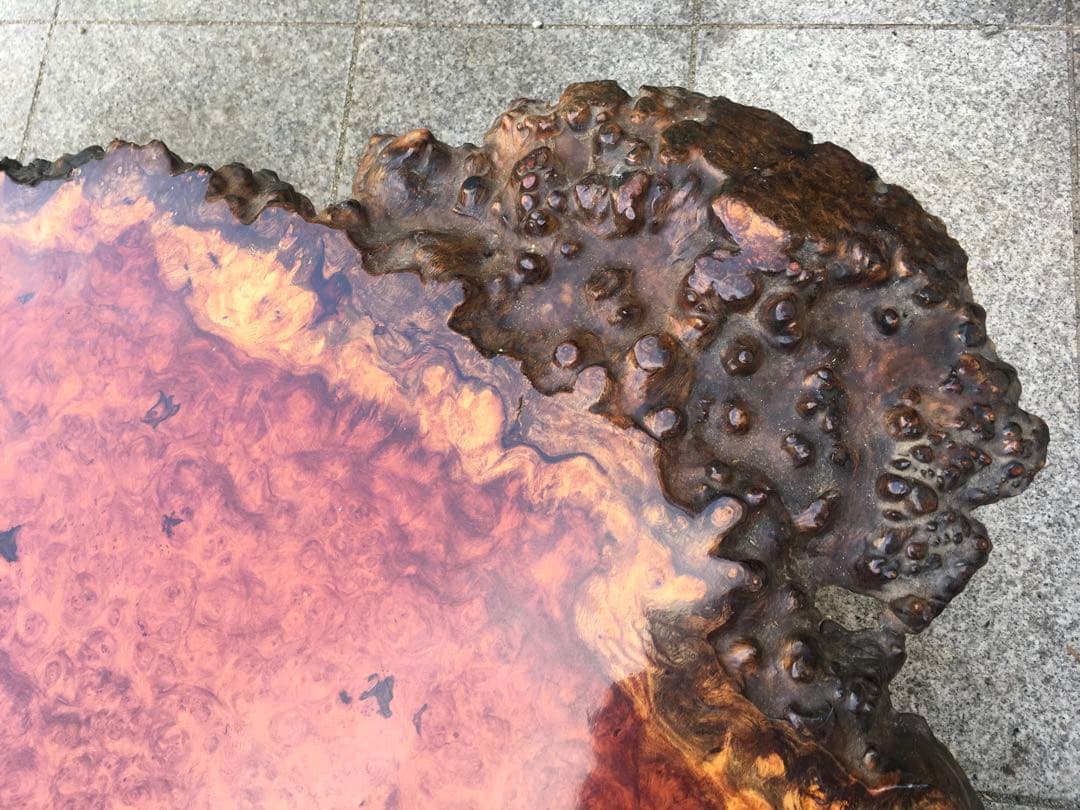 天然木座卓・ちゃぶ台　花梨