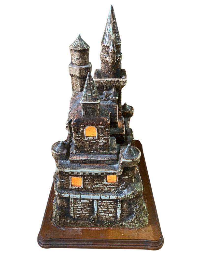 アンティーク⭐︎ライト付き城の陶器、お城、置き物、お洒落