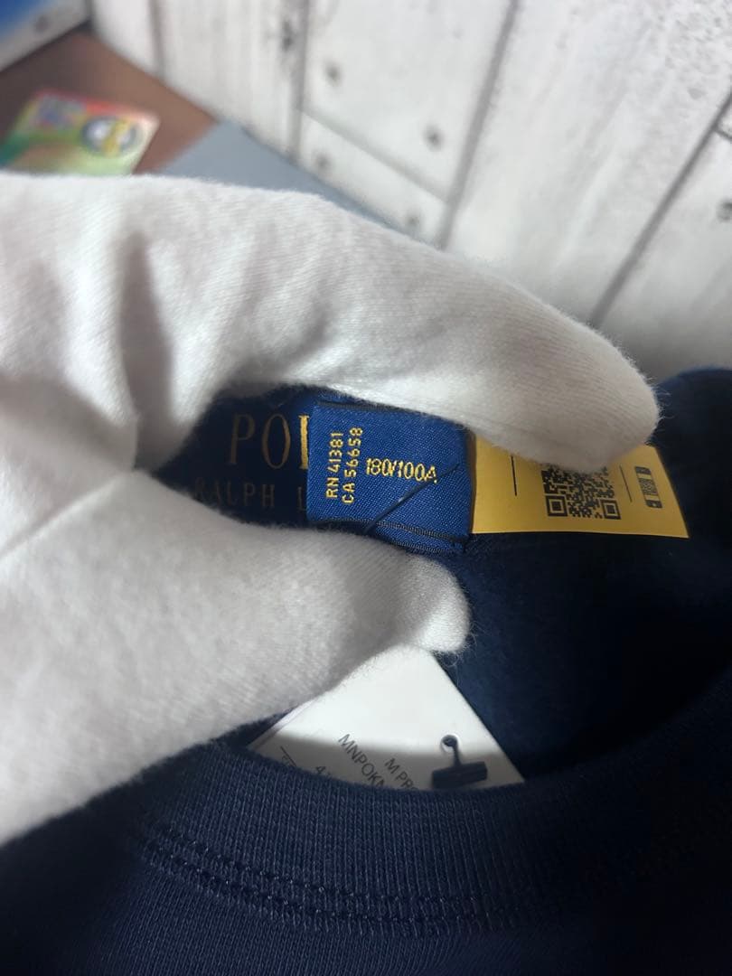 Polo Ralph Lauren RLロゴトレーナー ネイビー　Lサイズ