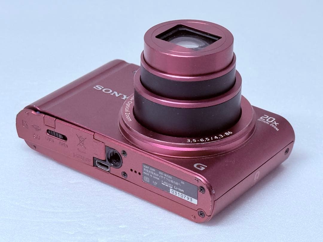 SONY DSC-WX300 レッド 動作確認済 コンデジ お買得 人気モデル