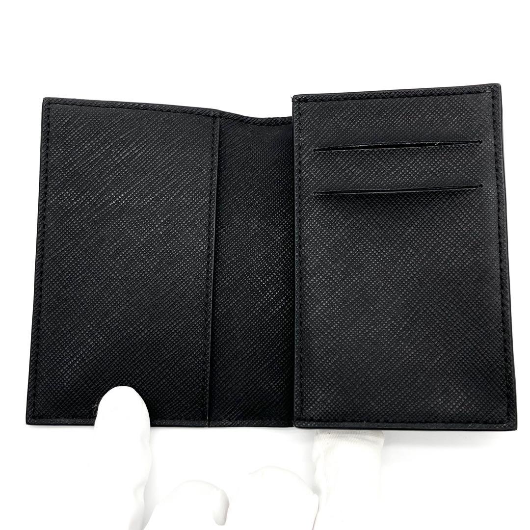 【未使用品級】ダンヒル　名刺入れ　カードケース　レザー　本革　ブラック