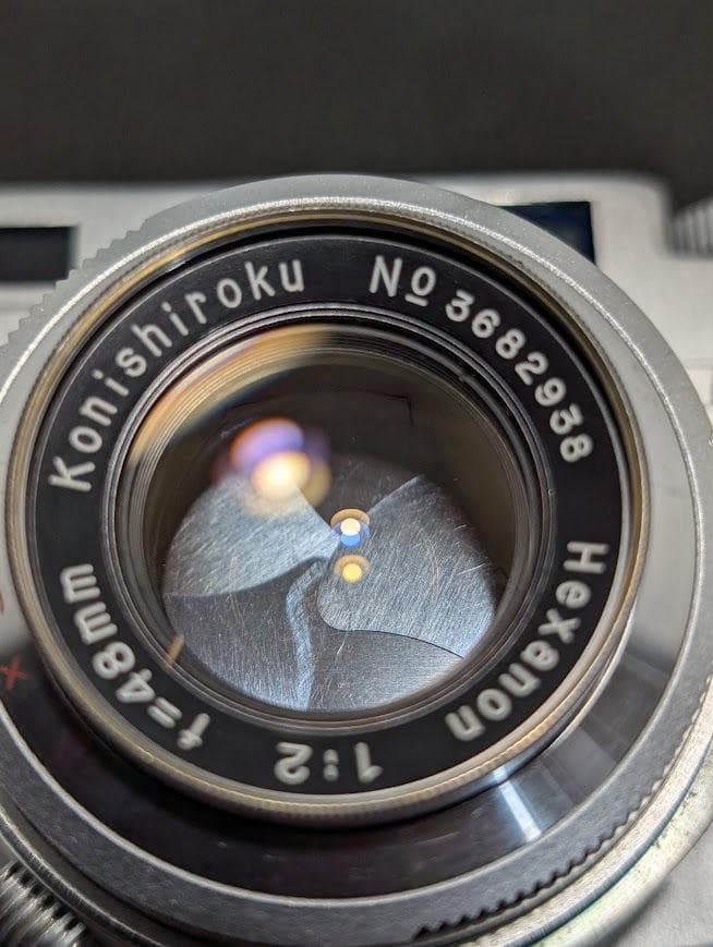 【外観美品・ 完動品】KONICA Ⅲ 48mm F/2 フィルムカメラ