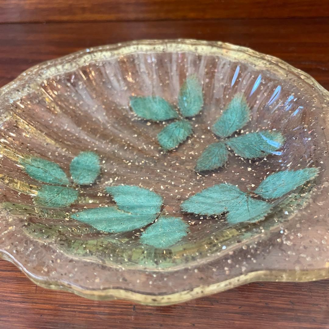 希少品！70's〜アメリカアンティーク　樹脂製三つ葉皿容器USAヴィンテージ雑貨