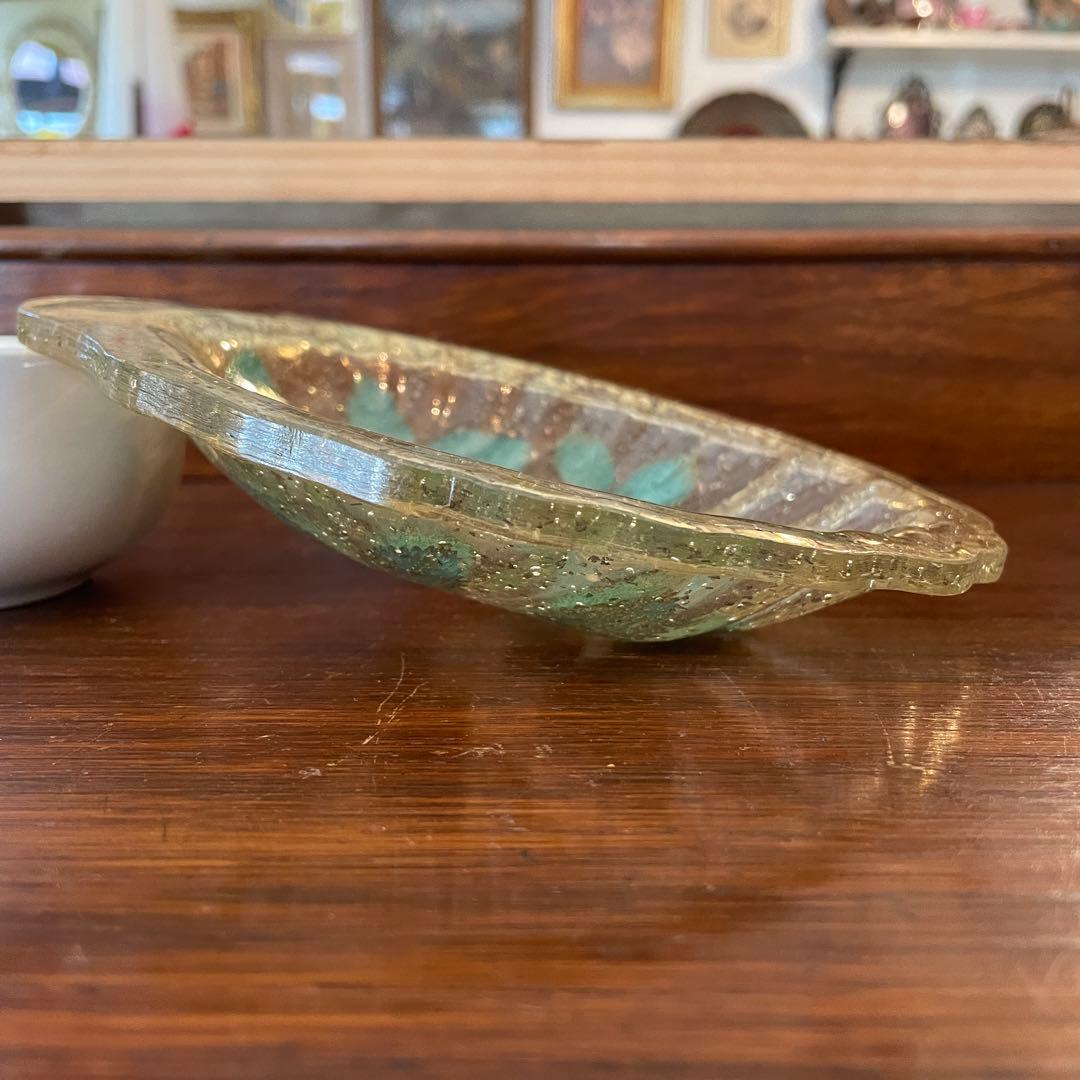 希少品！70's〜アメリカアンティーク　樹脂製三つ葉皿容器USAヴィンテージ雑貨