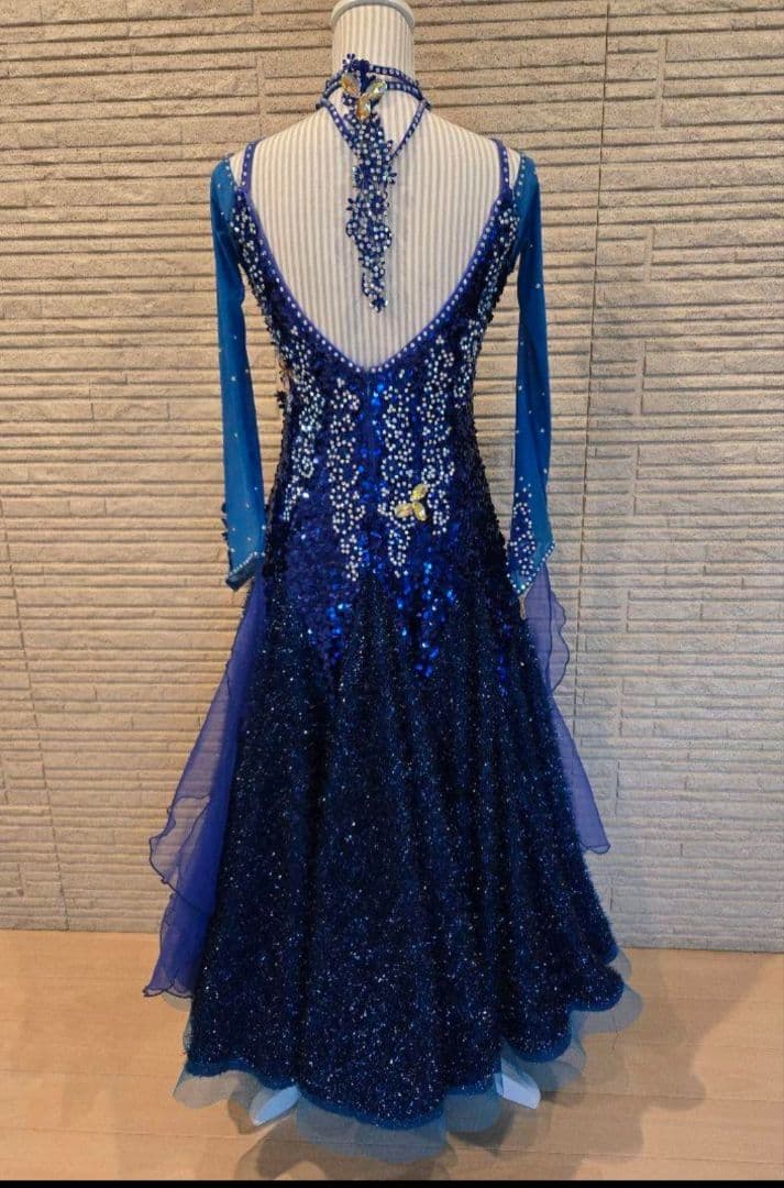 専用☆難あり☆青い社交ダンスドレス