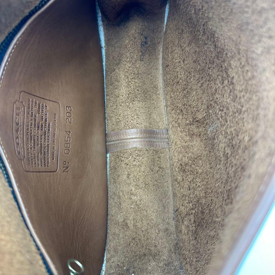 COACH オールドコーチ ターンロック ショルダーバッグ ブラウン