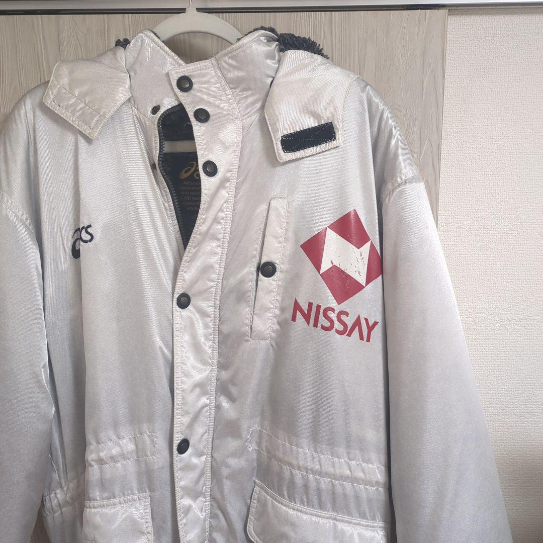 日本生命野球部 NISSAY ベンチコート ホワイト