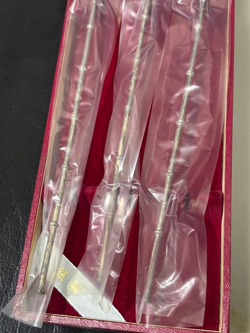 純銀 銀製 スプーン ストロースプーン 5本セット