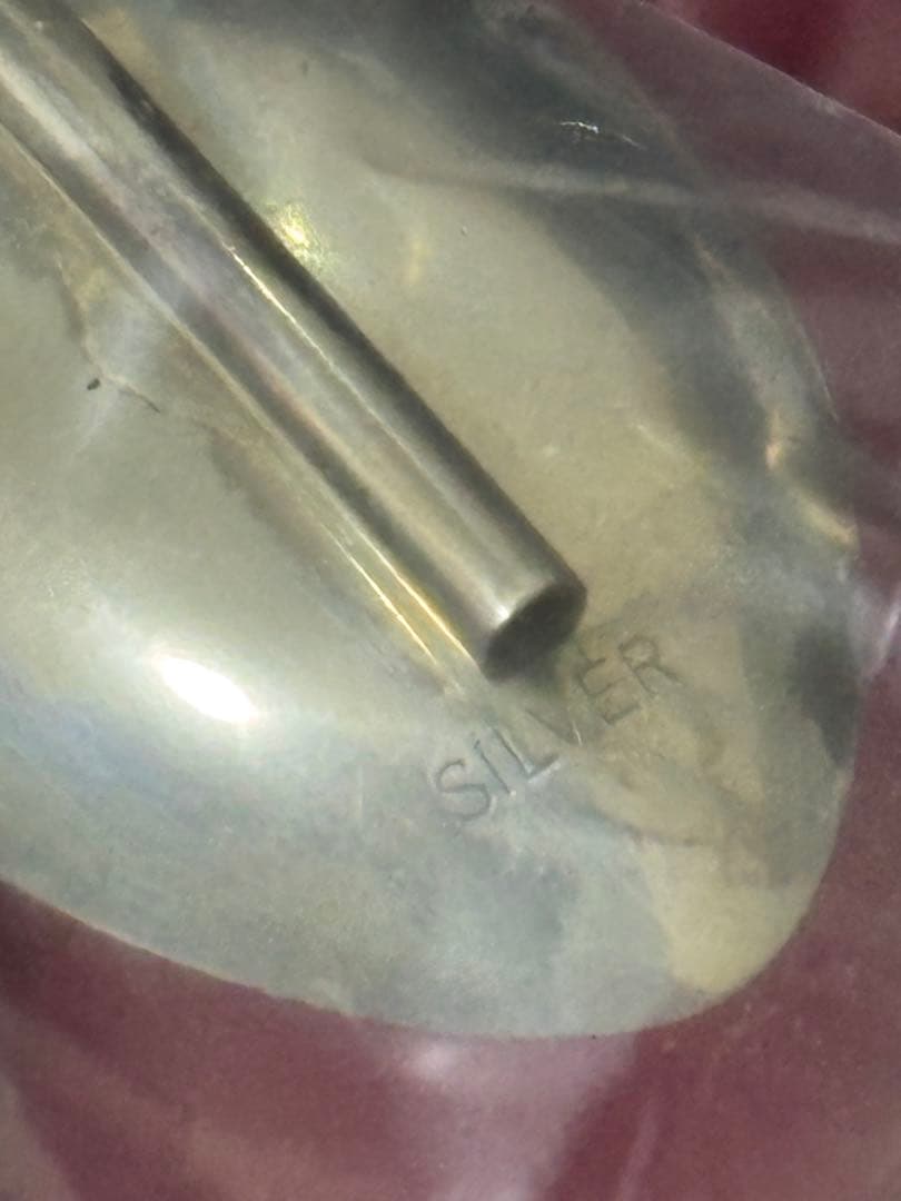 純銀 銀製 スプーン ストロースプーン 5本セット