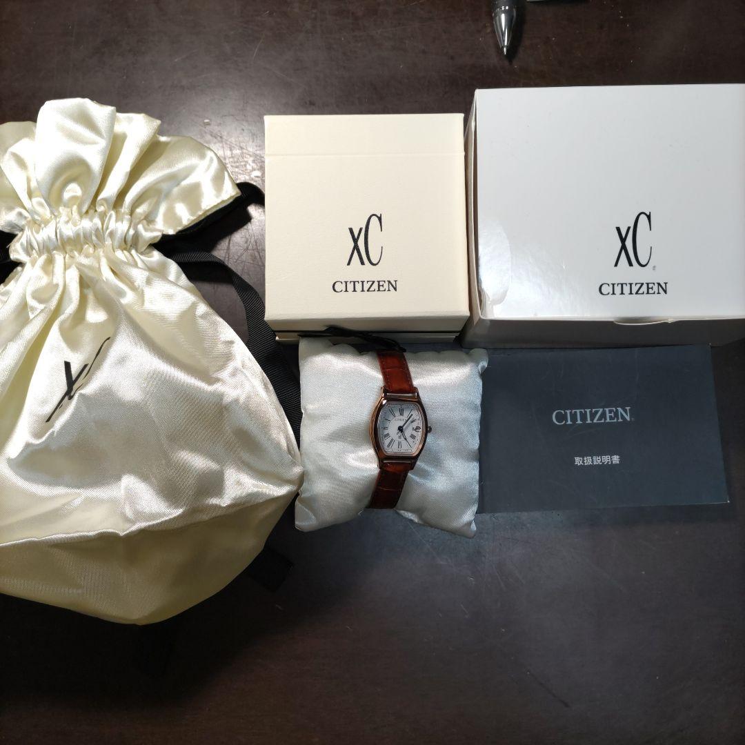 CITIZEN XC 腕時計 ブラウンレザー
