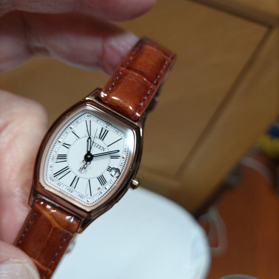 CITIZEN XC 腕時計 ブラウンレザー