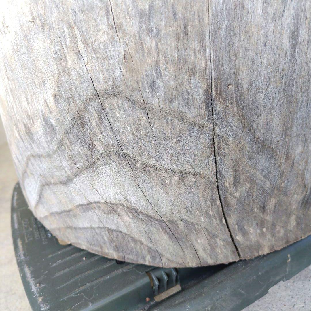 昭和レトロ　けやき臼　木臼　餅つき　アンティーク古道具　ジャンク品