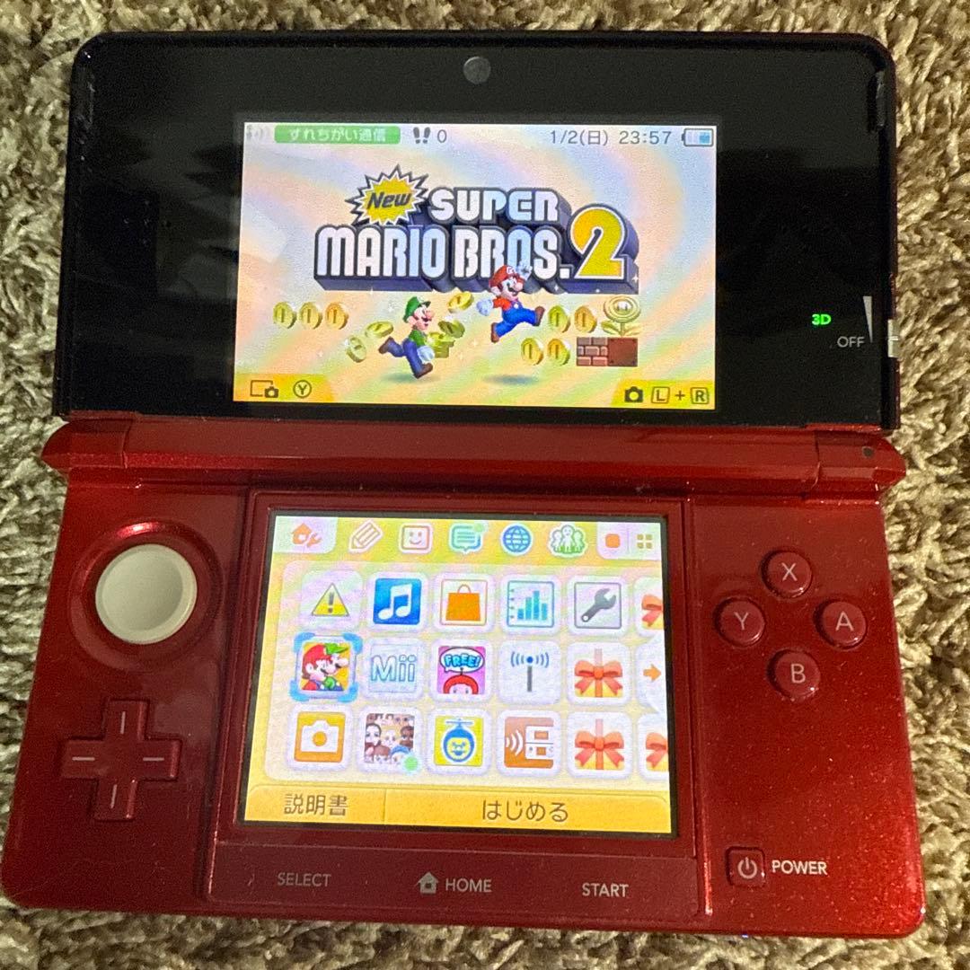 ゆ*ん様 Nintendo 3DS レッド カセット付き まとめ売り