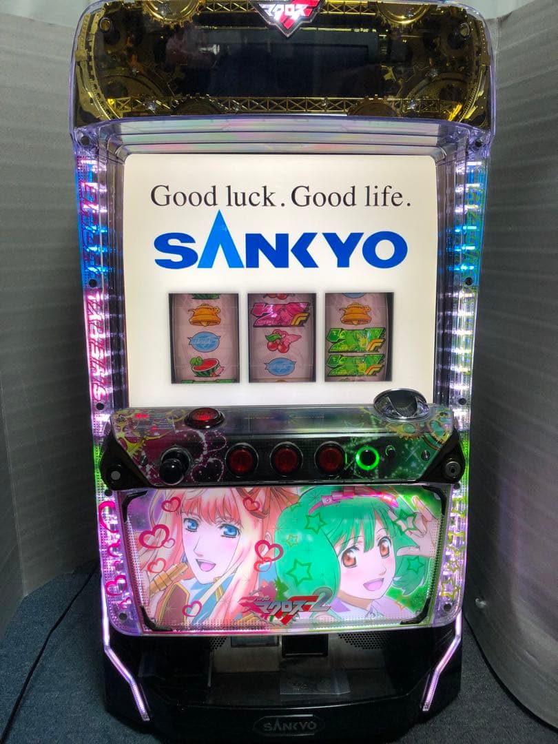 ⚠︎説明文必読⚠︎ パチスロ　マクロス フロンティア2　実機+鍵等付属品(送料込)