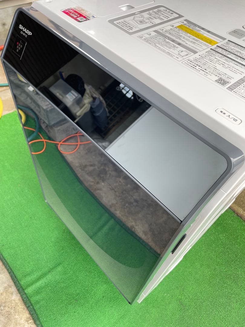 807シャープ 11kgドラム式洗濯乾燥機 おしゃれガラストップデザイン