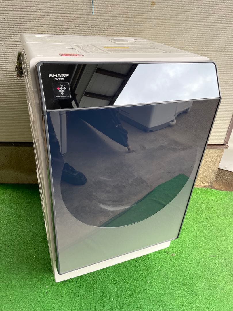 807シャープ 11kgドラム式洗濯乾燥機 おしゃれガラストップデザイン