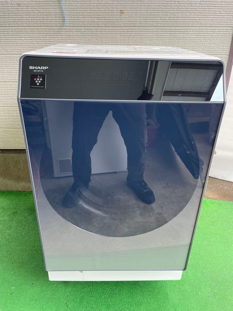 807シャープ 11kgドラム式洗濯乾燥機 おしゃれガラストップデザイン