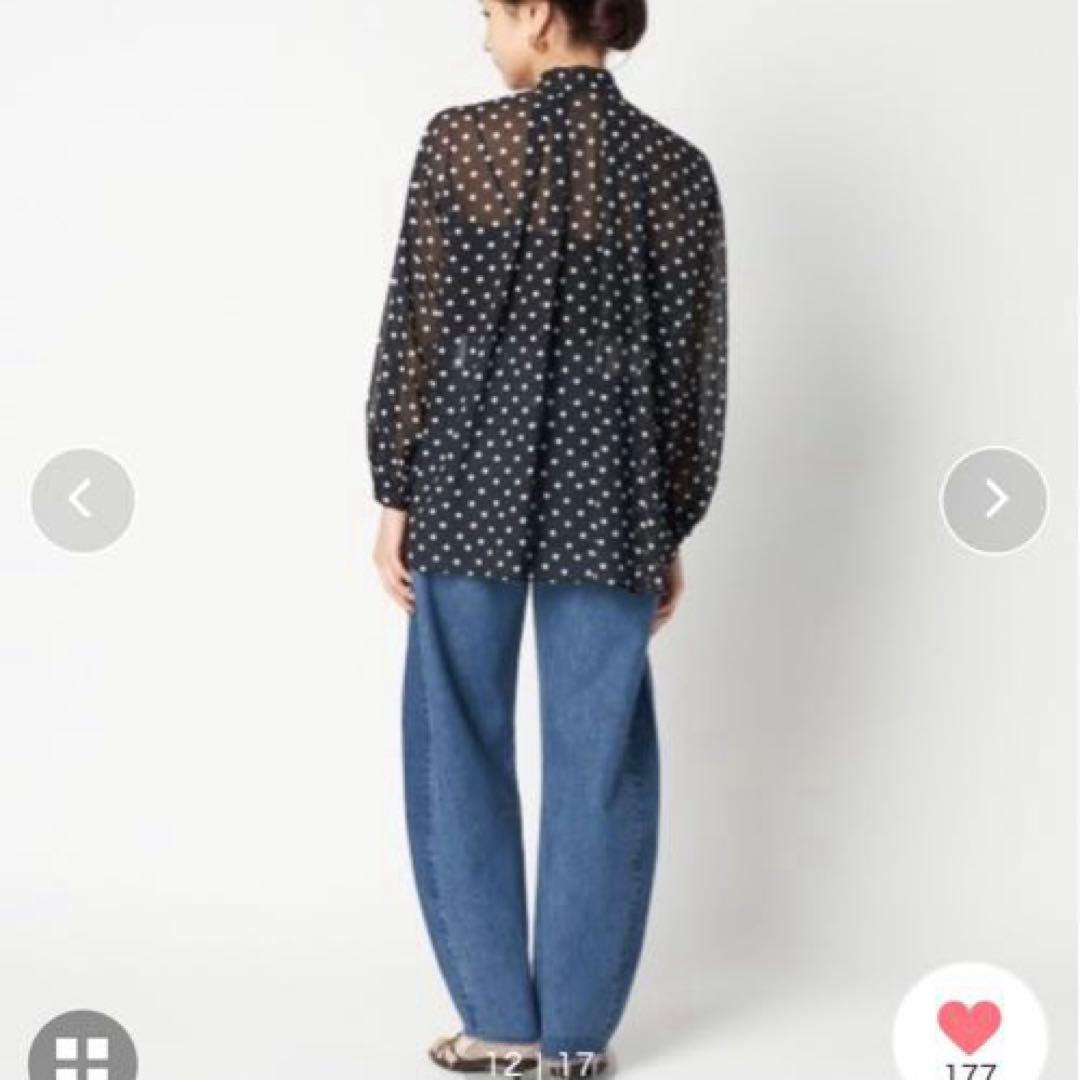 2025.新品！HELIOPOLEエリオポール　ドットボウタイブラウス