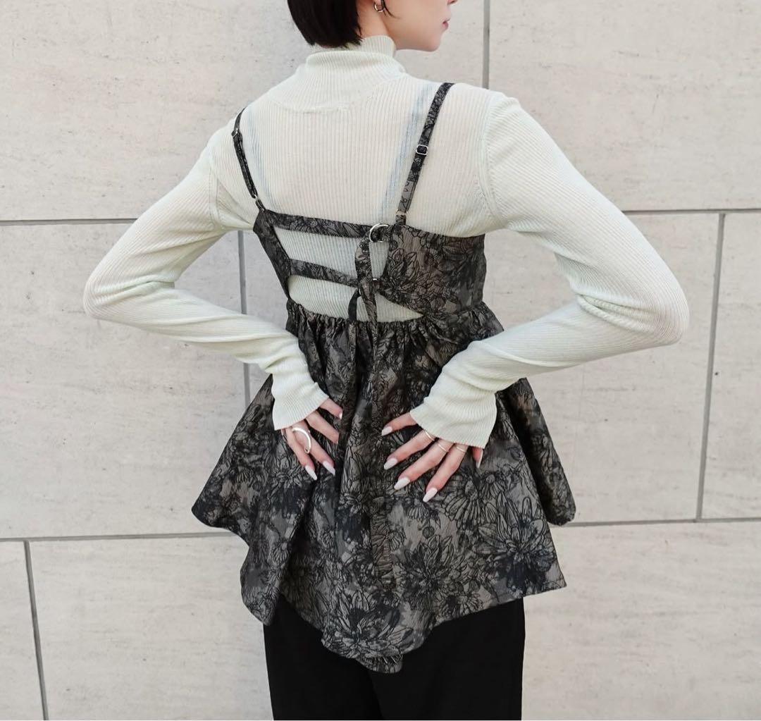 トップス Flower Jacquard Camisole