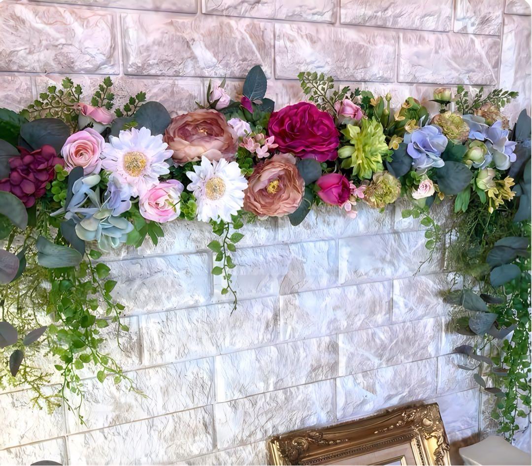 光触媒　人工観葉植物　ウォールグリーン　フェイクグリーン　壁掛けオーダー集444