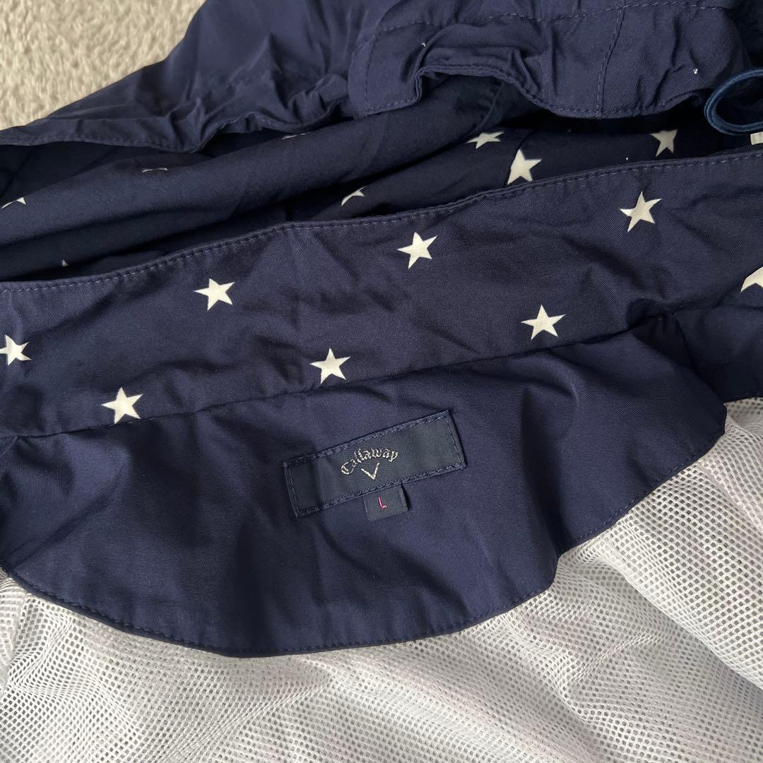 美品✨キャロウェイ4way Callaway 星柄レインウェア ネイビーLゴルフ