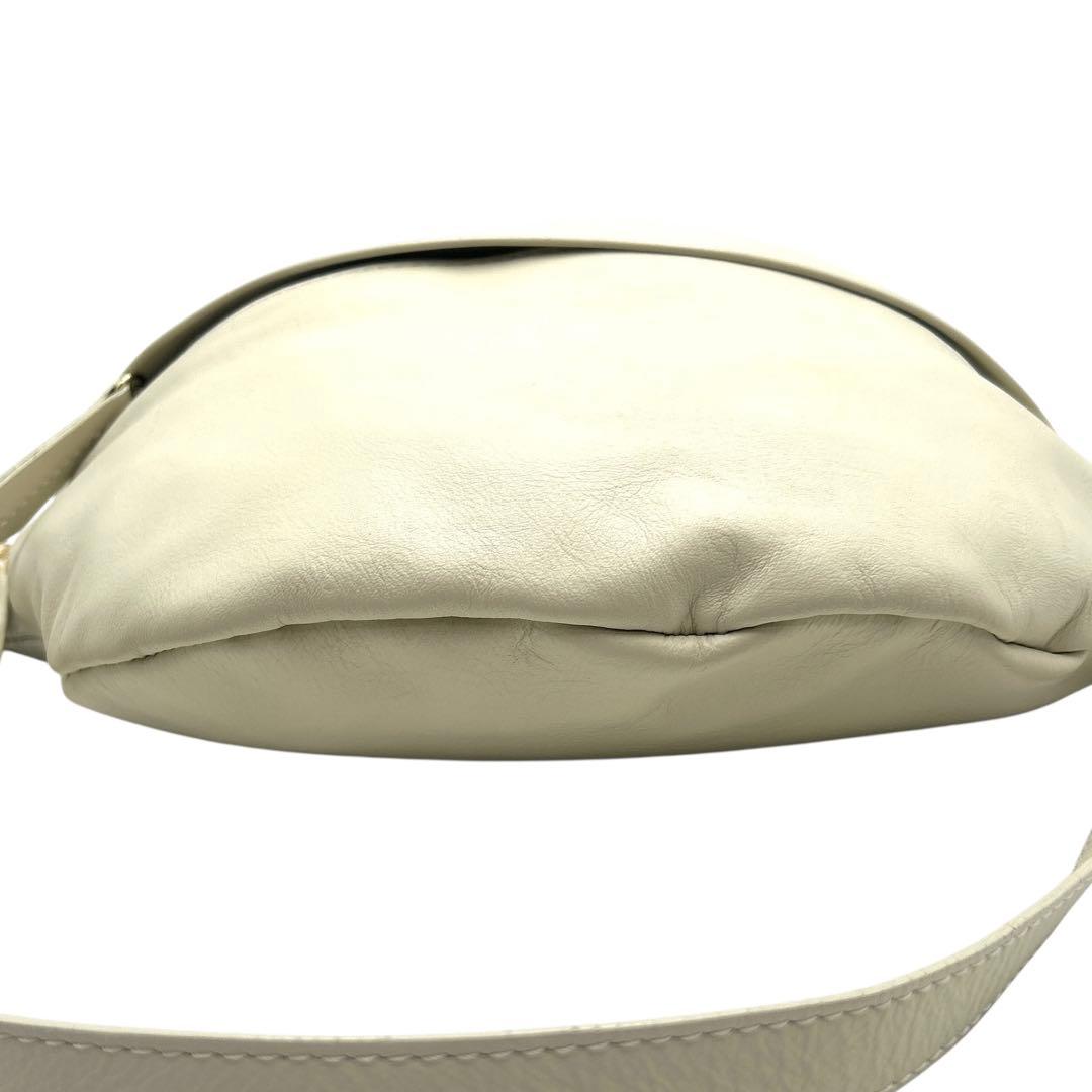 【未使用級/希少品】 オウレンティ 2way ウエストバッグ アイボリー