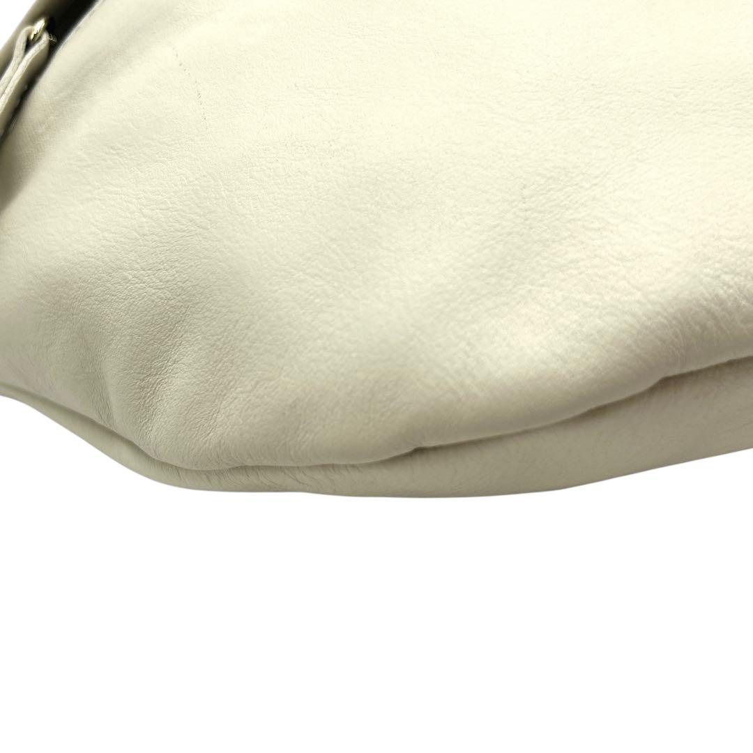 【未使用級/希少品】 オウレンティ 2way ウエストバッグ アイボリー