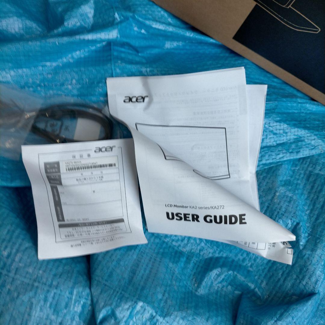 送料無料　ACER PCモニター　KA272　27インチ　モニター