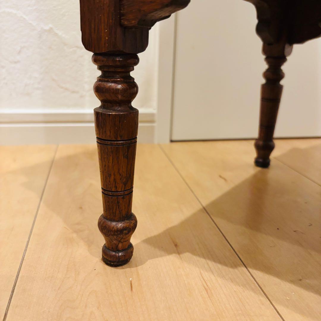 美品 瀬戸焼タイルトップ 戦前アンティークテーブル 大正浪漫 和製家具 日本職人