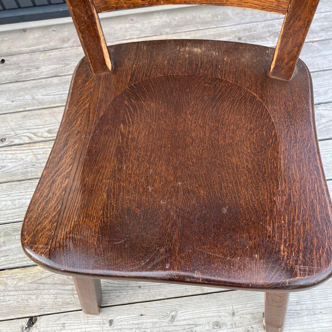 ① 北欧レトロ 古家具 木製椅子 チャーチチェア ダイニングチェア ビンテージ