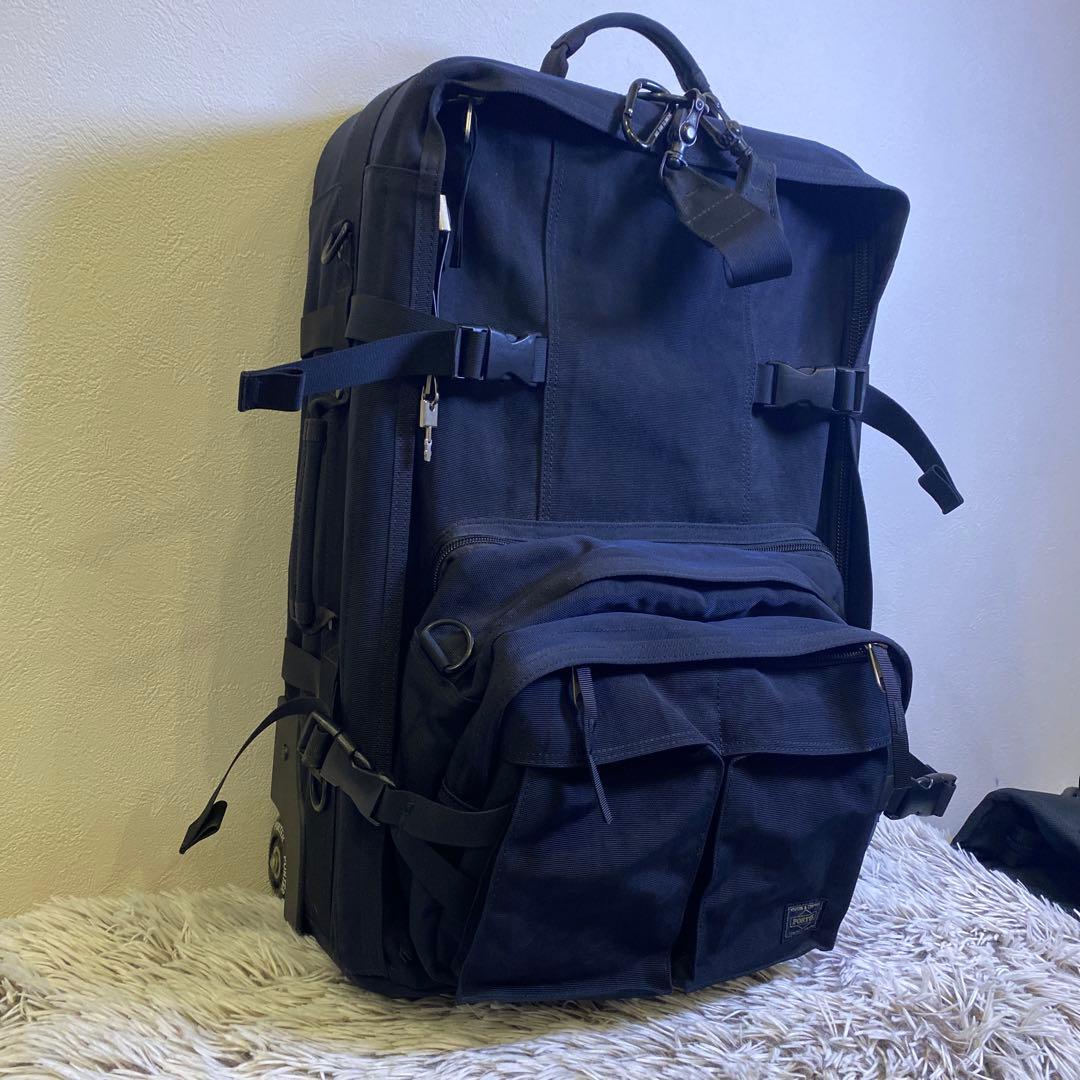 【希少】PORTER ポーター トリップ　ブラック キャリーバック 鍵付き