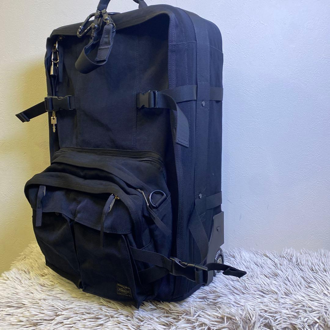 【希少】PORTER ポーター トリップ　ブラック キャリーバック 鍵付き