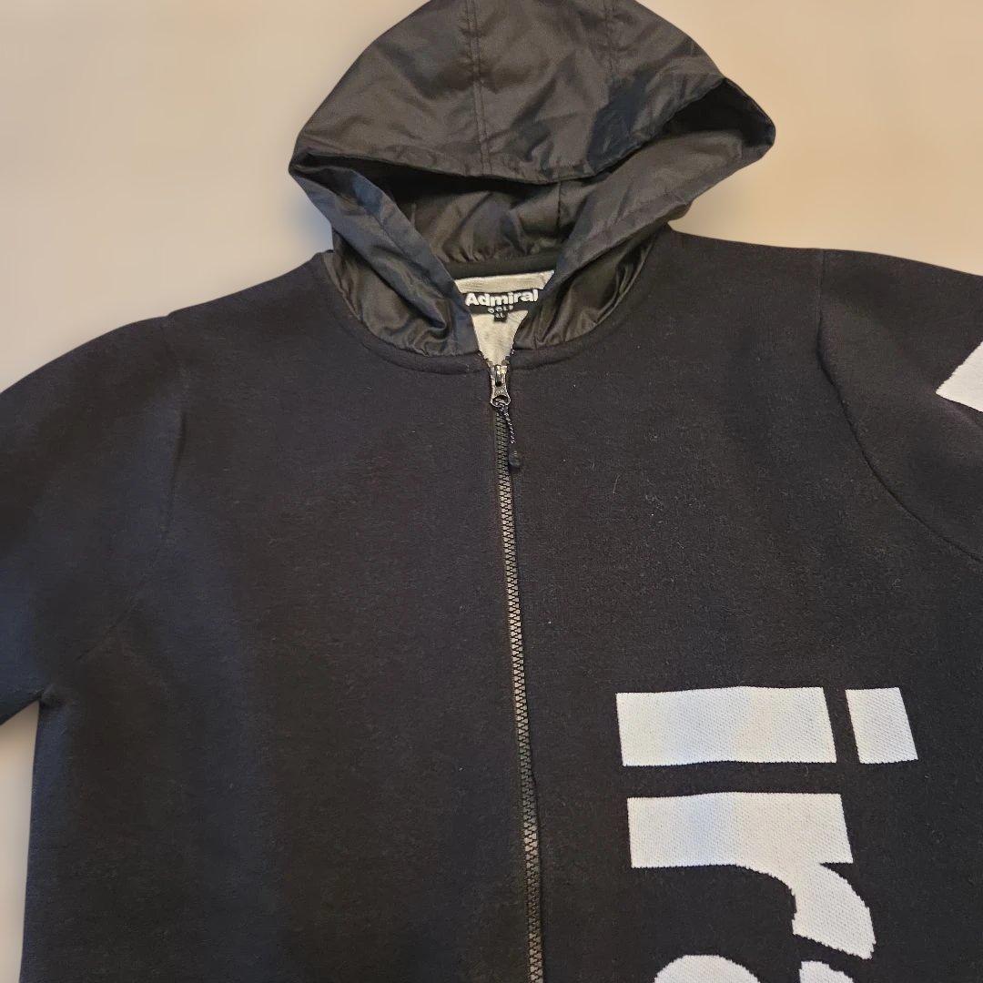 Admiral ジャケット ニット ブラック ロゴ アドミラル ゴルフ