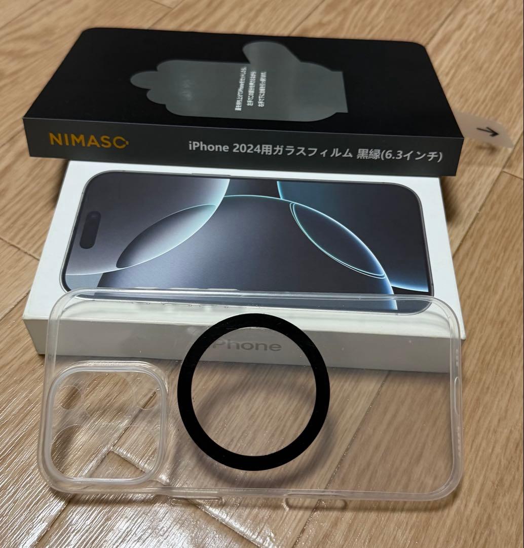 超美品 iPhone 16 pro ホワイトチタニウム 256gb 香港版