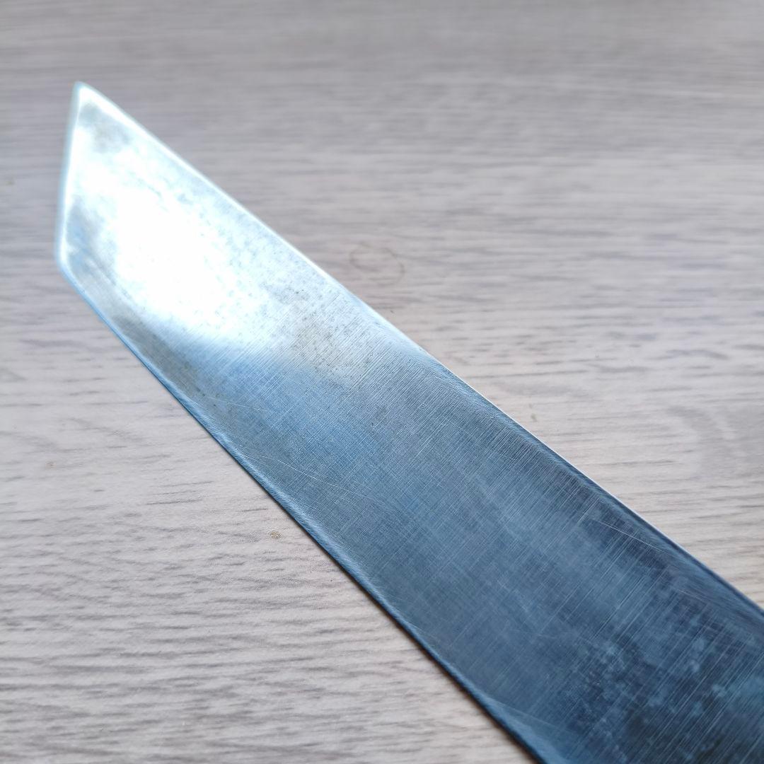 本種 実 切付柳刃 刀型 剣型 磨き 包丁