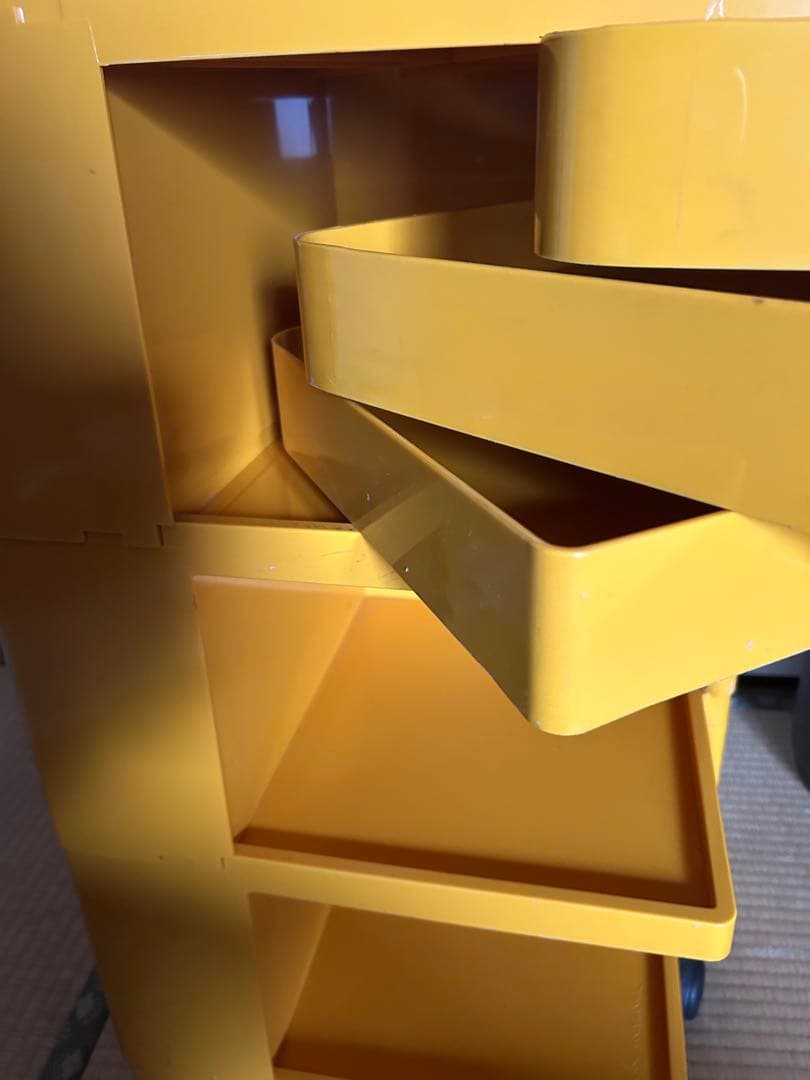 B-LINE　ボビーワゴン　3段3トレイ　イエロー