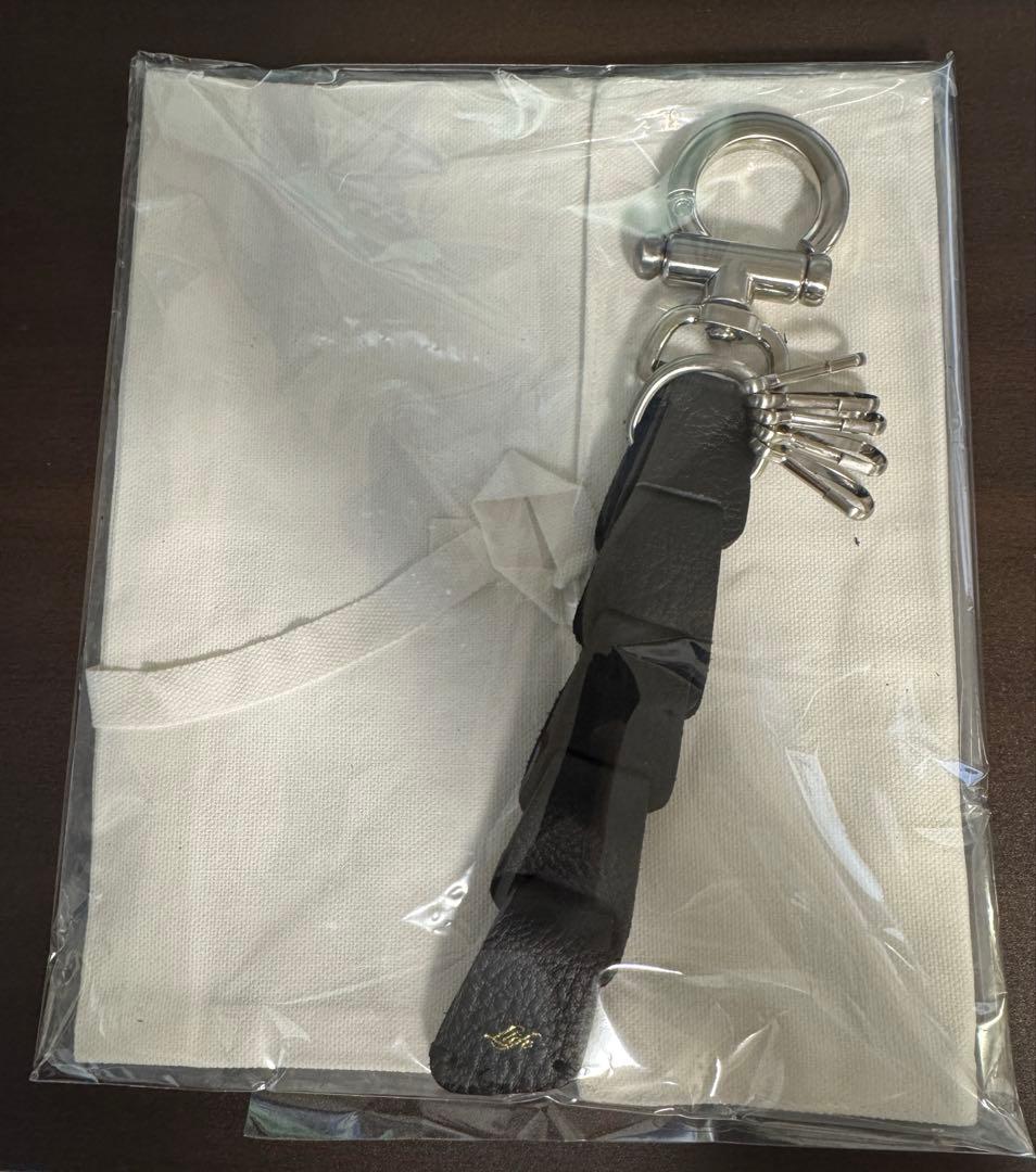 小物 Llife LEATHER KEY CHAIN black