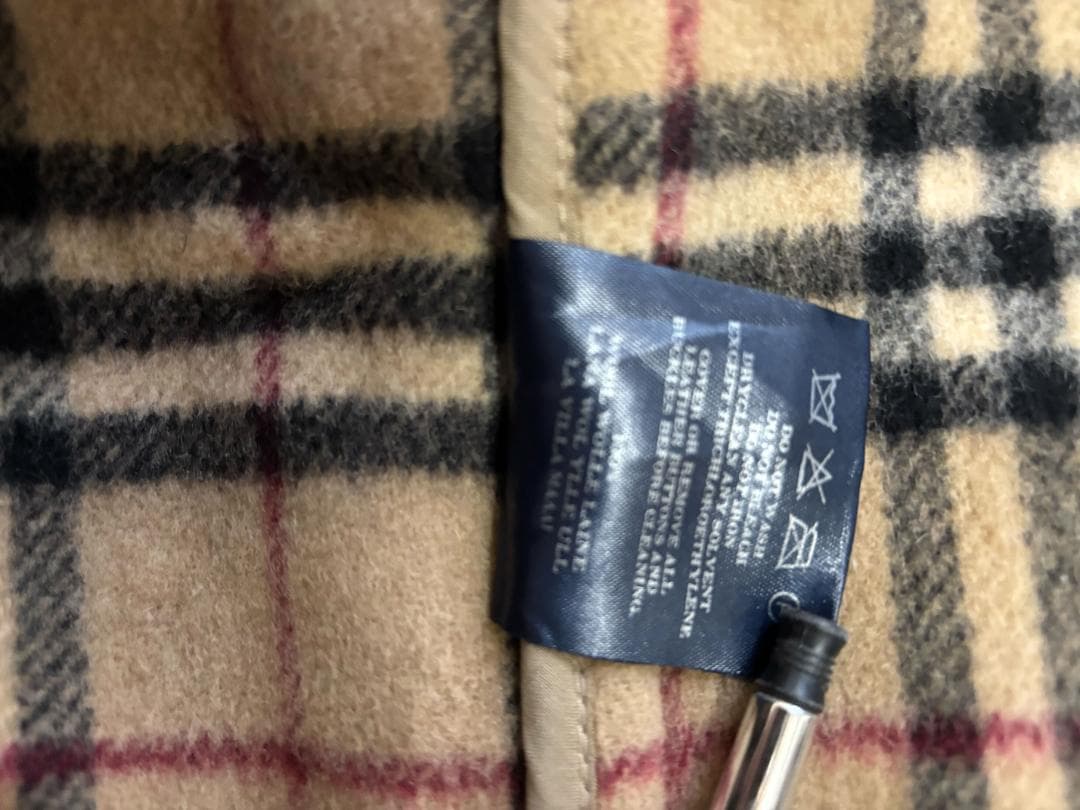 桜さま専用　バーバリー 英国製 ダッフルコート ウール100% ノバチェック