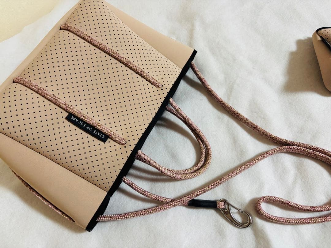 naaaaa様ステイト オブ エスケープ バッグ ベージュ　ピンク blush