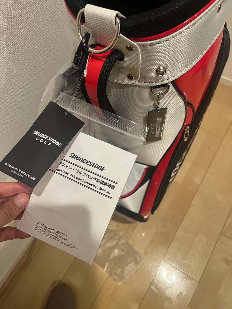 BRIDGESTONE ゴルフバッグ 黒/赤/白