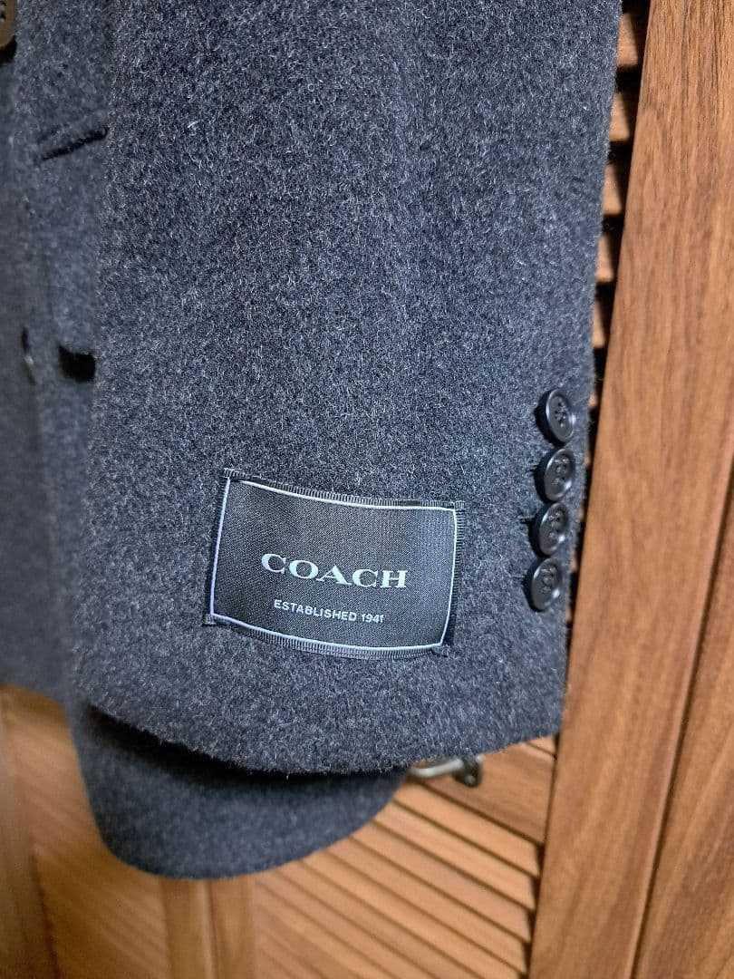 美品 COACHショートコート