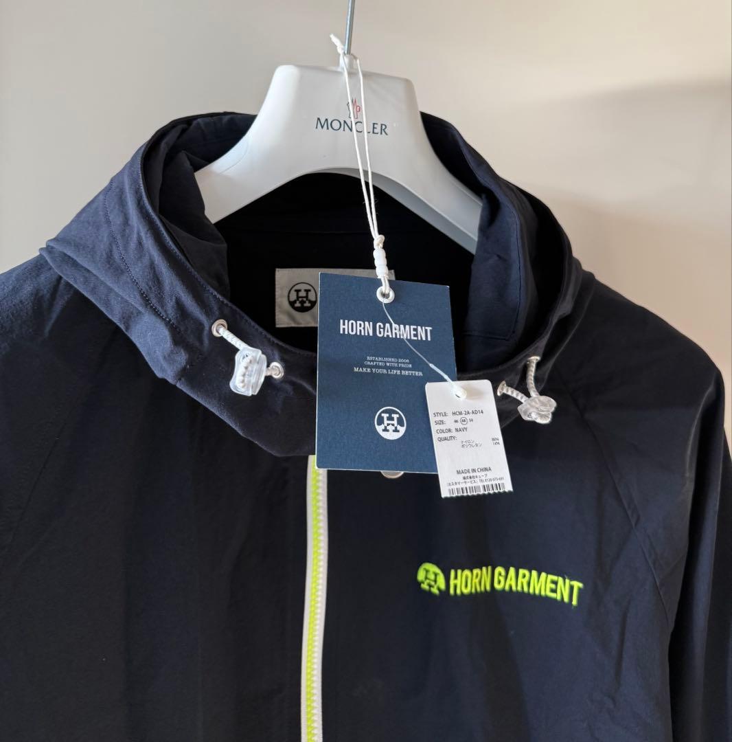 美品 ★ ホーンガーメント ナイロン パーカー ジャケット MARK&LONA