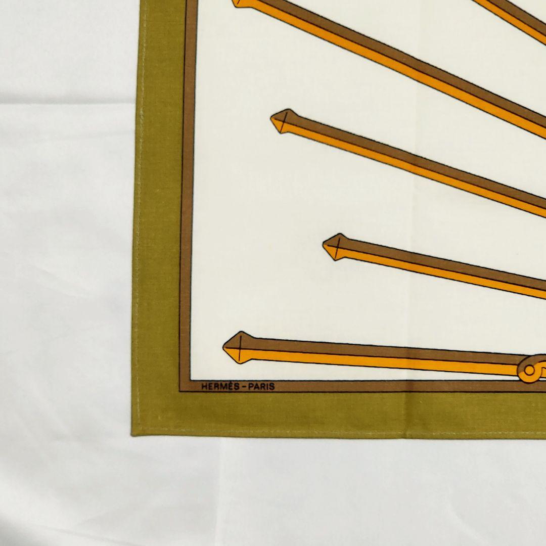 極美品 ★HERMES★ エルメス ランチョンマット 太陽 コットン グリーン