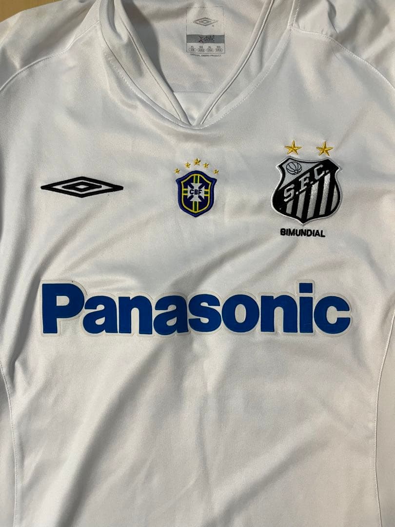 ロビーニョ、元ブラジル代表、サイン入り サントスFC時代のユニホーム