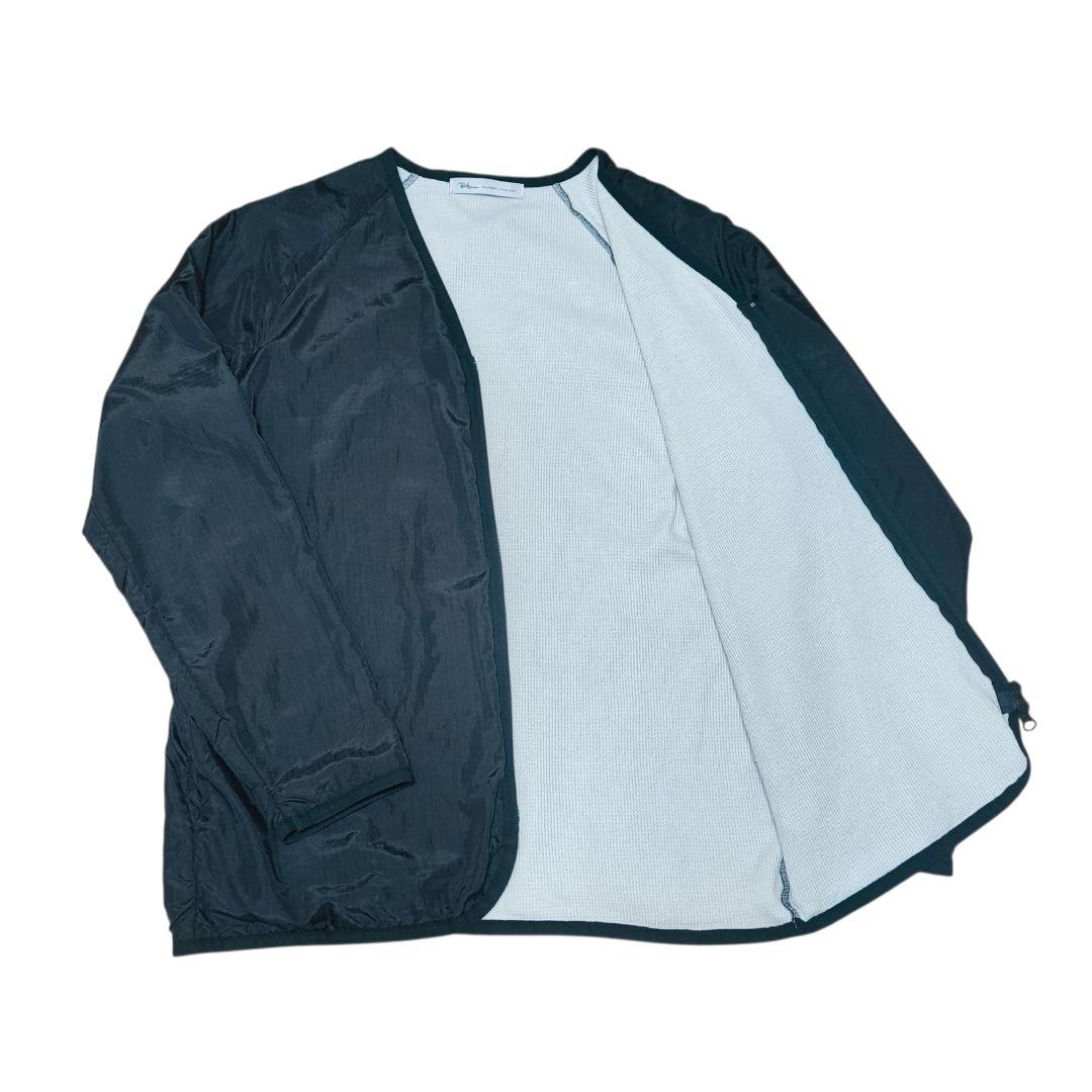 ロンハーマン　sizeM　ナイロンジャケット　ノーカラー　ダブルジップ　黒