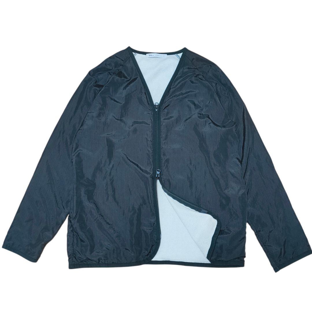 ロンハーマン　sizeM　ナイロンジャケット　ノーカラー　ダブルジップ　黒