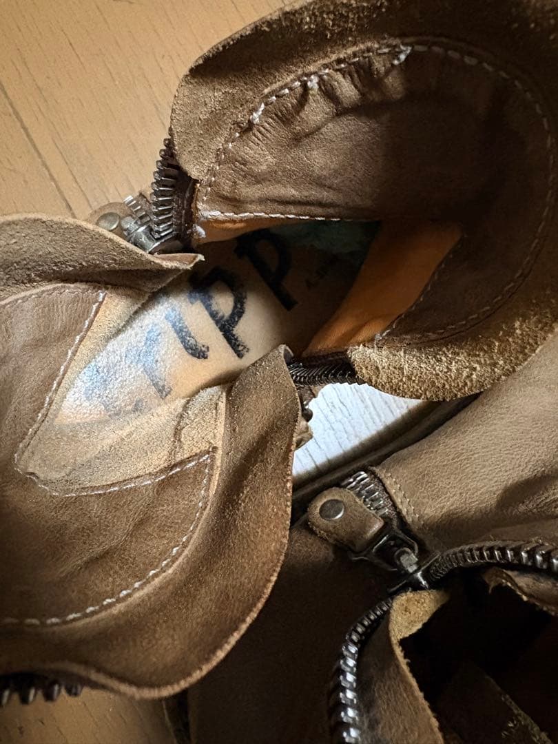 ★美品★trippen トリッペン ショートブーツ 本革 サイズ35 キャメル色