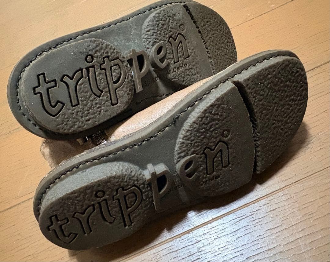 ★美品★trippen トリッペン ショートブーツ 本革 サイズ35 キャメル色