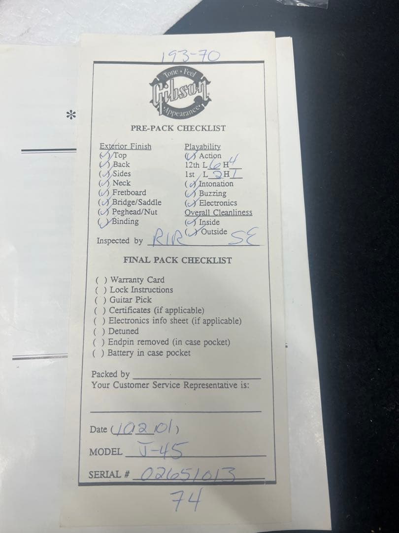 【 Gibson / アコースティックギター 】J-45 ギブソン