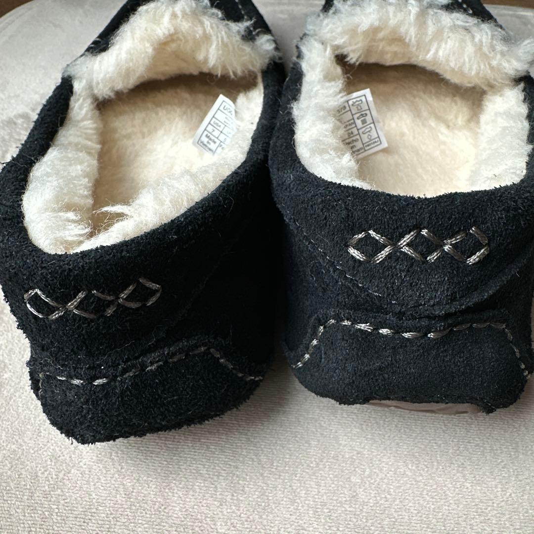 UGG アンスレー ブラック モカシン 5 24cm